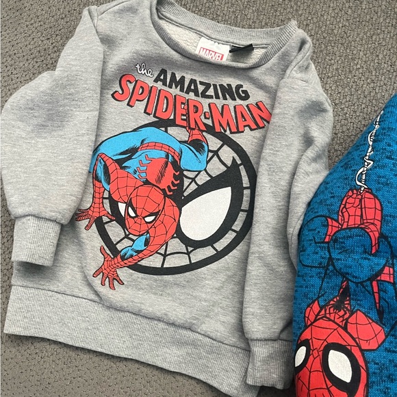 Spider-Man Marvel Toddler Warm Zip-Up Jacket and Crewneck Sweater - Picture 3 of 9